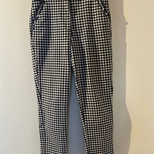 Zara cotton pants. Small. White and blue.